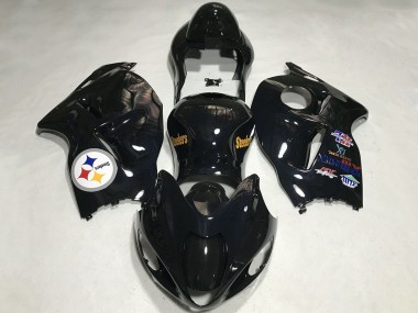 Buy 1996-2007 Suzuki GSXR 1300 Motorcycle Fairings - Glossy Black Team Logo UK