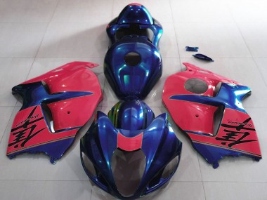 Buy 1996-2007 Suzuki GSXR 1300 Motorcycle Fairings - Glossy Blue and Red UK