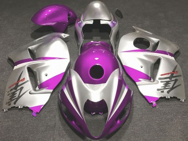 Buy 1996-2007 Suzuki GSXR 1300 Motorcycle Fairings - Glossy Pink and Silver UK