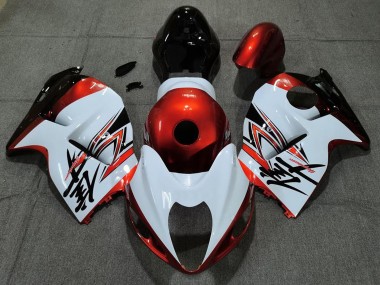 Buy 1996-2007 Suzuki GSXR 1300 Motorcycle Fairings - White Orange UK