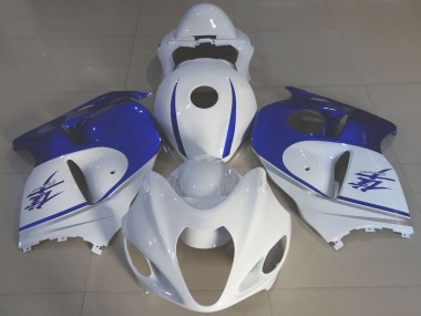 Buy 1996-2007 Suzuki GSXR 1300 Motorcycle Fairings - Glossy White Blue UK