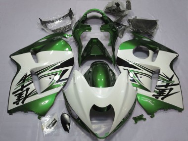 Buy 1996-2007 Suzuki GSXR 1300 Motorcycle Fairings - Glossy White Green UK