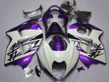 Buy 1996-2007 Suzuki GSXR 1300 Motorcycle Fairings - Glossy White Purple UK