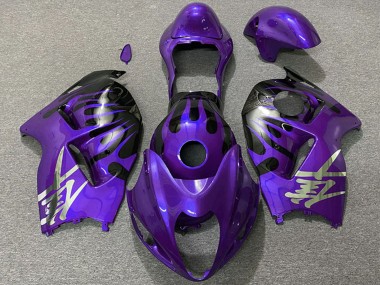 Buy 1996-2007 Suzuki GSXR 1300 Motorcycle Fairings - Purple and Black UK