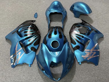 Buy 1996-2007 Suzuki GSXR 1300 Motorcycle Fairings - Sky Blue and Black UK