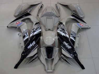 Buy 2011-2015 Kawasaki ZX10R Motorcycle Fairings - Grey White Black UK