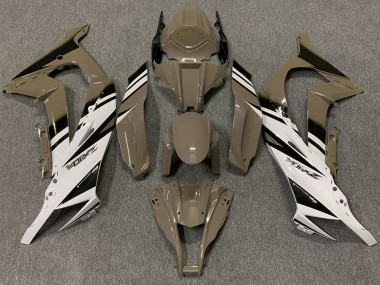 Buy 2011-2015 Kawasaki ZX10R Motorcycle Fairings - Brown White Black UK