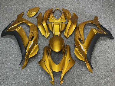 Buy 2016-2020 Kawasaki ZX10R Motorcycle Fairings - Gold Black White Ninja UK