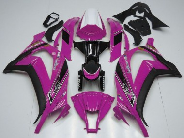 Buy 2011-2015 Kawasaki ZX10R Motorcycle Fairings - White Pink Glossy Black OEM Style UK