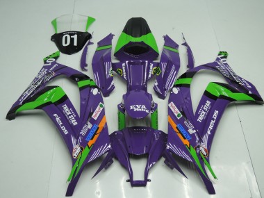 Buy 2011-2015 Kawasaki ZX10R Motorcycle Fairings - Purple Black Green Orange White Trick Star Eva Racing OEM Style UK