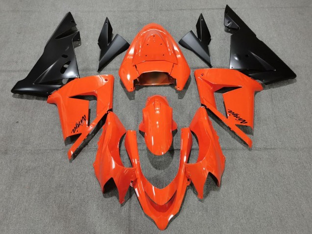 2004-2005 Kawasaki ZX10R Motorcycle Fairings - Orange Black UK