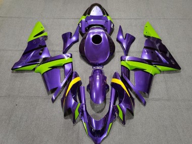Buy 2004-2005 Kawasaki ZX10R Motorcycle Fairings - Purple Green and Yellow UK