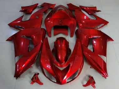 Buy 2006-2007 Kawasaki ZX10R Motorcycle Fairings - Deep Red UK