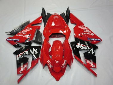 Buy 2004-2005 Kawasaki ZX10R Motorcycle Fairings - Red West UK