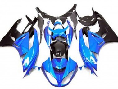 Buy 2009-2012 Kawasaki ZX6R Motorcycle Fairing - Blue Glossy Black Matte Black UK