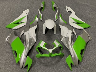 Buy 2019-2022 Kawasaki ZX6R Motorcycle Fairings - White Silver Green UK