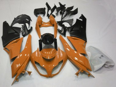 Buy 2009-2012 Kawasaki ZX6R Motorcycle Fairings - Orange Glossy Black Matte Black UK