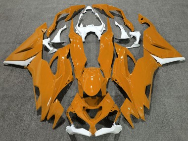 Buy 2019-2022 Kawasaki ZX6R Motorcycle Fairings - White Orange UK