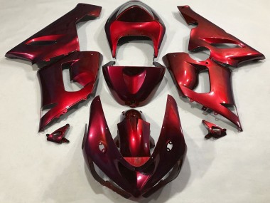 Buy 2005-2006 Kawasaki ZX6R Motorcycle Fairings - Metallic Red UK