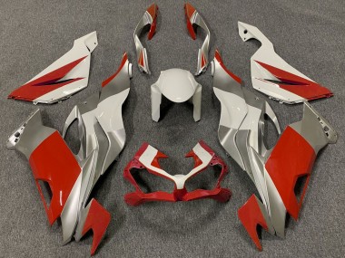 Buy 2019-2022 Kawasaki ZX6R Motorcycle Fairings - White Silver Red UK