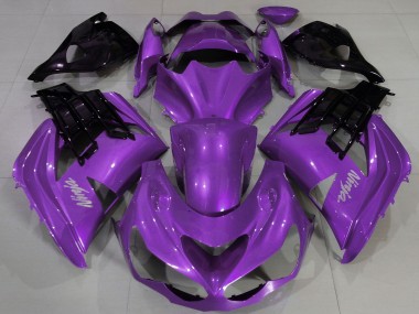 Buy 2012-2024 Kawasaki ZX14R ZZR1400 Motorcycle Fairing - Purple Black UK