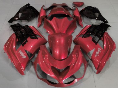 Buy 2012-2024 Kawasaki ZX14R ZZR1400 Motorcycle Fairings - Red Black UK