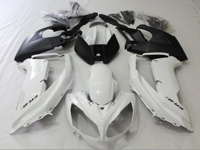 2012-2014 Kawasaki Ninja ER6F Motorcycle Fairings - Glossy White Matte Black UK