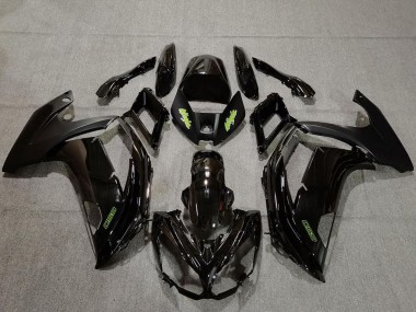 Buy 2009-2011 Kawasaki Ninja 650R Motorcycle Fairings - Glossy Black Green UK