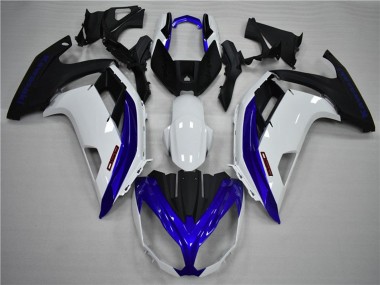 Buy 2009-2011 Kawasaki Ninja 650R Motorcycle Fairings - White Blue Matte Black UK