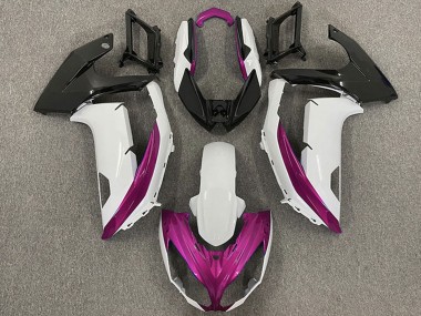 Buy 2009-2011 Kawasaki Ninja 650R Motorcycle Fairings - White Magenta Matte Black UK