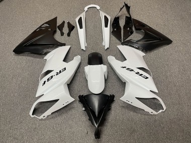 Buy 2009-2011 Kawasaki Ninja ER6F Motorcycle Fairings - White Matte Black UK