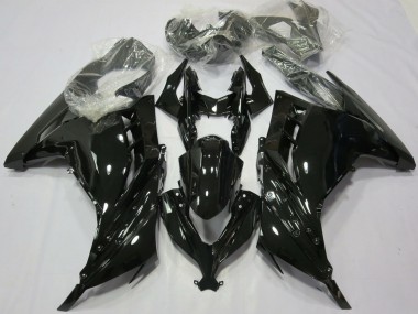 Buy 2013-2017 Kawasaki Ninja 300 Motorcycle Fairings - Glossy Black UK