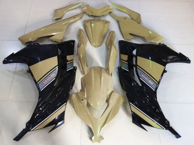 Buy 2013-2017 Kawasaki Ninja 300 Motorcycle Fairings - Desert Tan Black UK