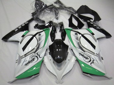Buy 2013-2017 Kawasaki Ninja 300 Motorcycle Fairings - Glossy White Green Black UK