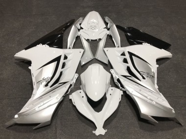 Buy 2013-2017 Kawasaki Ninja 300 Motorcycle Fairings - Glossy White Silver Black UK