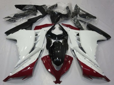 Buy 2013-2017 Kawasaki Ninja 300 Motorcycle Fairings - White Maroon Red Black UK