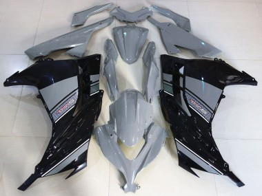 Buy 2013-2017 Kawasaki Ninja 300 Motorcycle Fairings - Nardo Grey Black UK