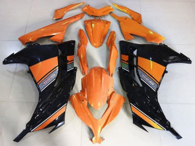Buy 2013-2017 Kawasaki Ninja 300 Motorcycle Fairings - Orange Black UK