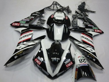 Buy 2004-2006 Yamaha R1 Motorcycle Fairings - White Black Volvo Fimer Yamalube Sterilgarda 28 UK