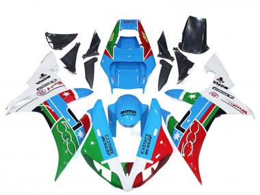 Buy 2002-2003 Yamaha R1 Motorcycle Fairings - White Blue Red Green Motul Michelin Dunlop UK