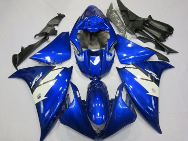 Buy 2012-2014 Yamaha R1 Motorcycle Fairings - Blue White UK