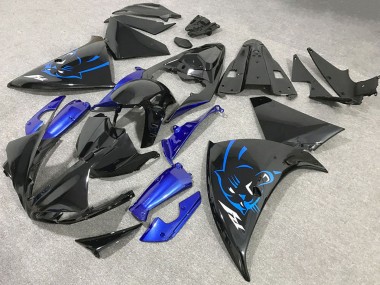 Buy 2009-2011 Yamaha R1 Motorcycle Fairings - Glossy Black Blue Panther UK