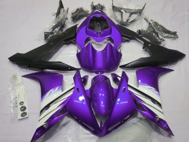 Buy 2004-2006 Yamaha R1 Motorcycle Fairings - Purple White Matte Black UK