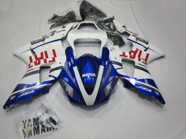 Buy 2000-2001 Yamaha R1 Motorcycle Fairings - White Blue Red Fiat Motul UK