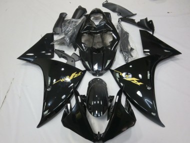Buy 2009-2011 Yamaha R1 Motorcycle Fairings - Glossy Black Gold Decal UK