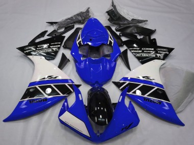 Buy 2012-2014 Yamaha R1 Motorcycle Fairings - White Blue Glossy Black UK