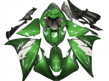 Buy 2012-2014 Yamaha R1 Motorcycle Fairings - Green White UK