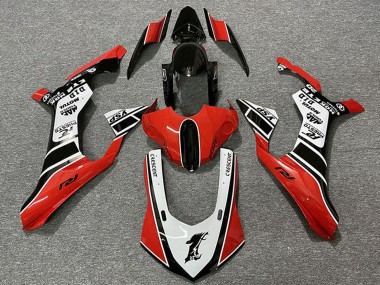 Buy 2015-2019 Yamaha R1 Motorcycle Fairings - White Red Glossy Black Motul YSP UK