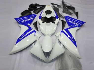Buy 2012-2014 Yamaha R1 Motorcycle Fairings - White Blue UK