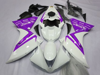 Buy 2012-2014 Yamaha R1 Motorcycle Fairings - White Purple UK